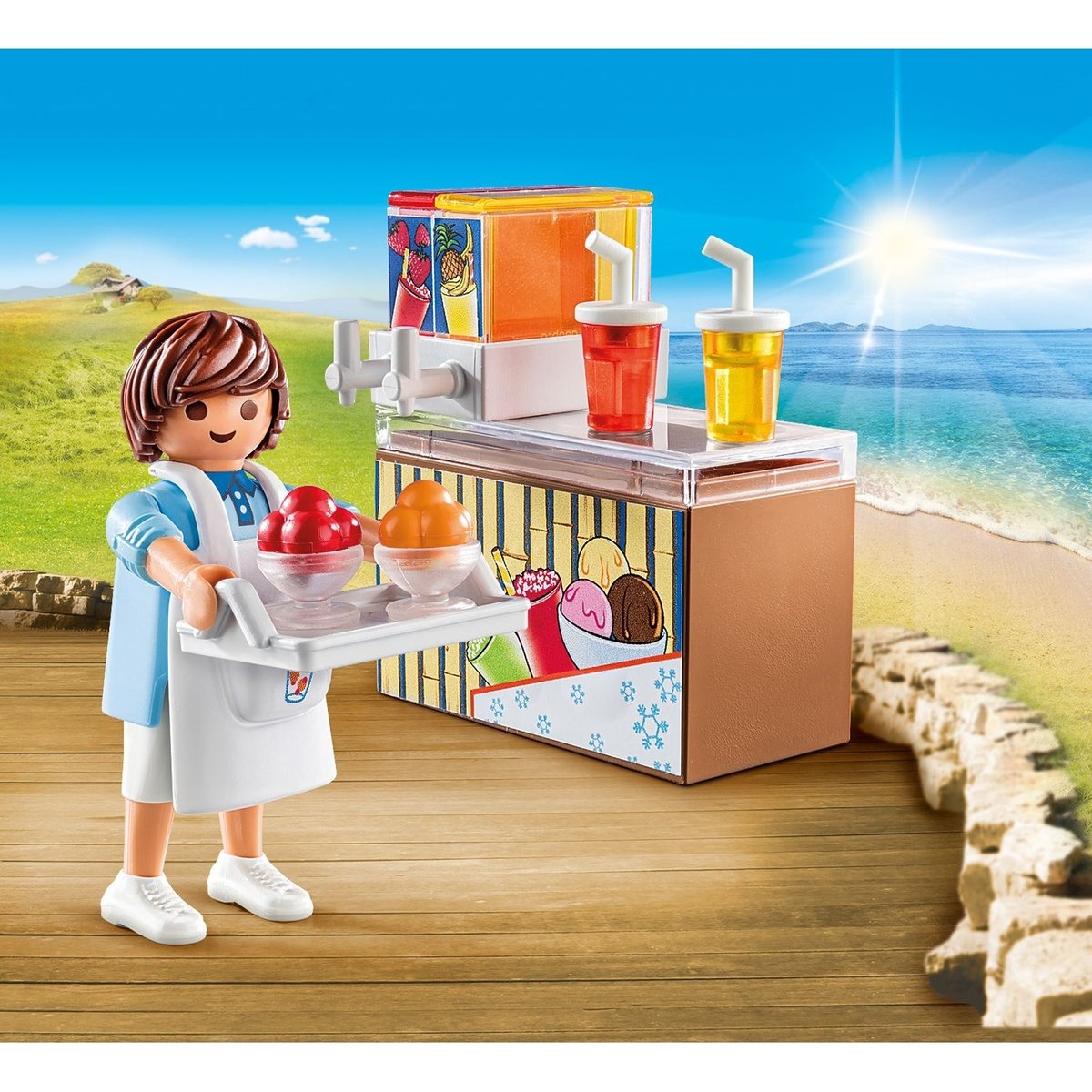 Vendeur de sorbets multicolore, PLAYMOBIL