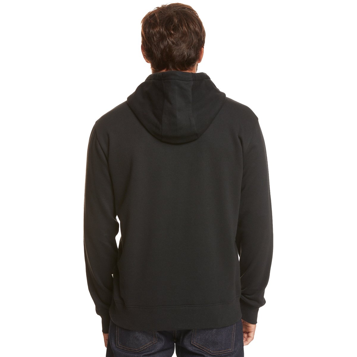 Sweat à capuche CIRCLE TRIM noir black, QUIKSILVER