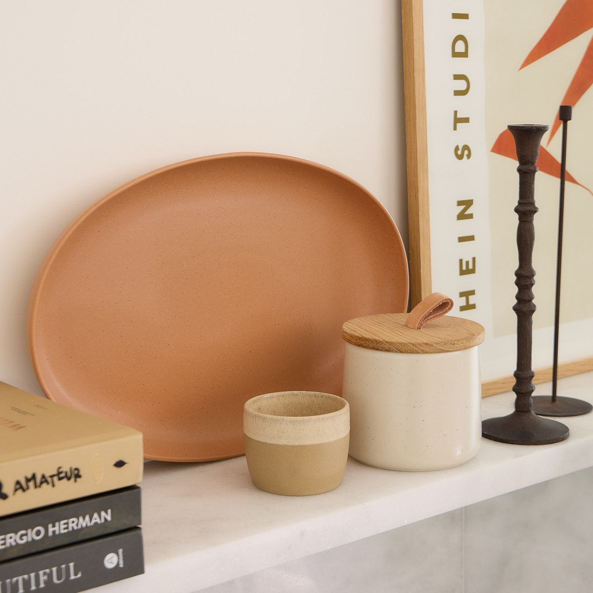 Plat Ovale Pacifica, Casafina by COSTA NOVA terracotta orange, COSTA NOVA