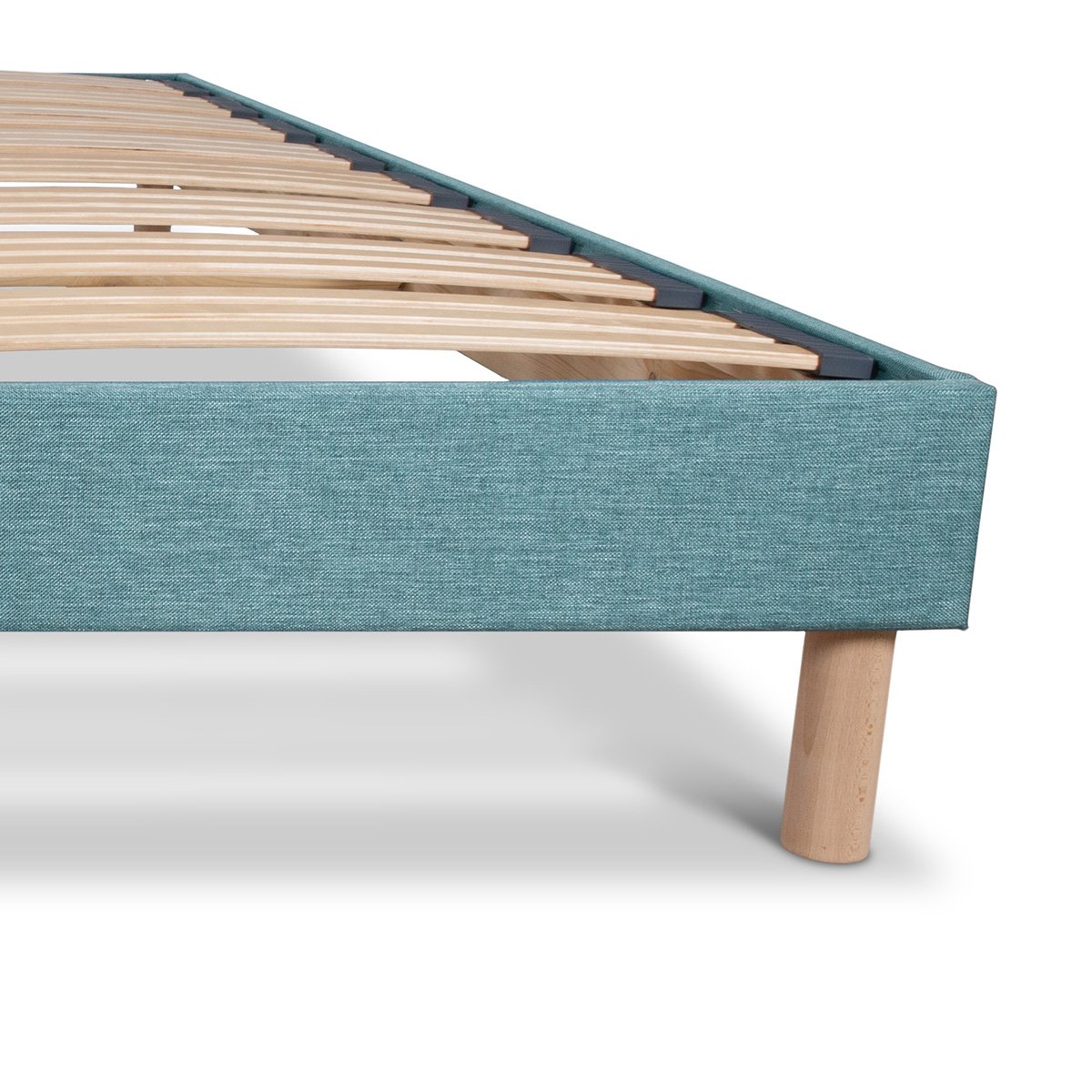 Sommier à lattes Tissu LUMIÈRE bleu marine, BELLECOUR