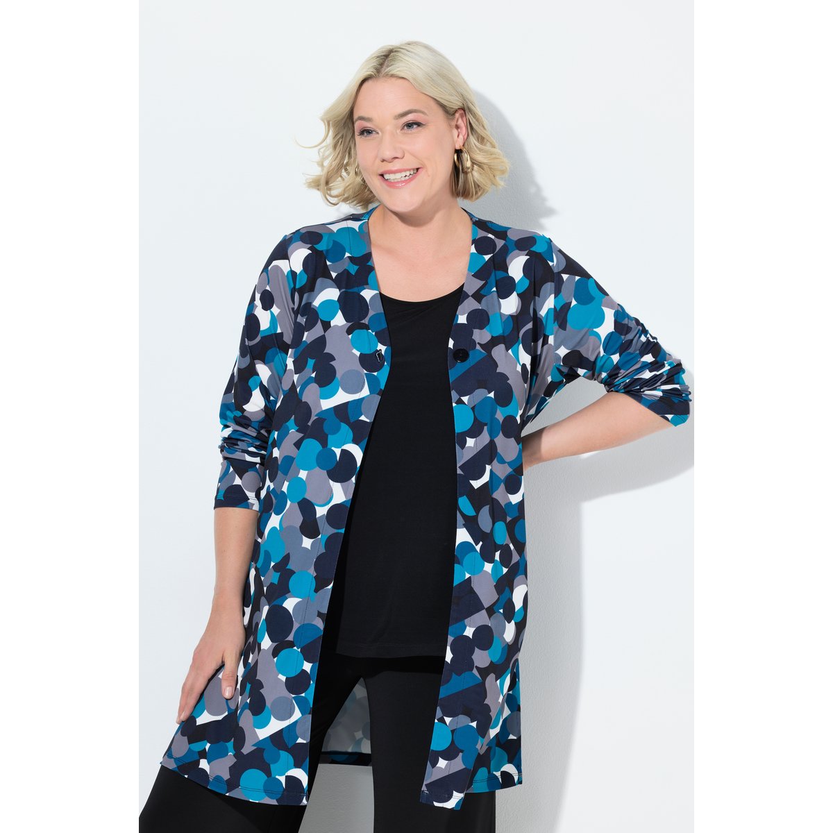 Veste en jersey noir, ULLA POPKEN
