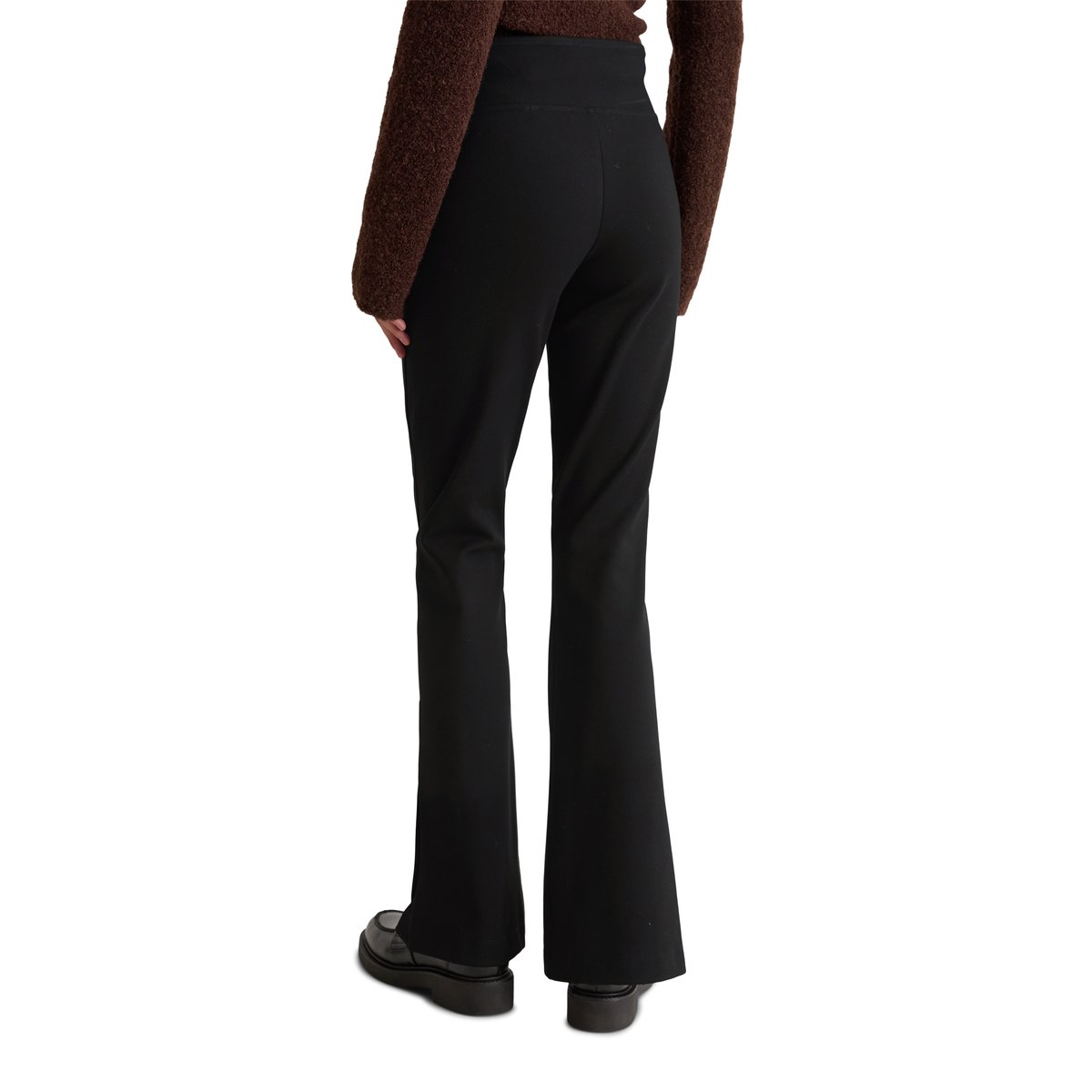 Pantalon en jersey regular avec une large ceinture noir, MARC O'POLO