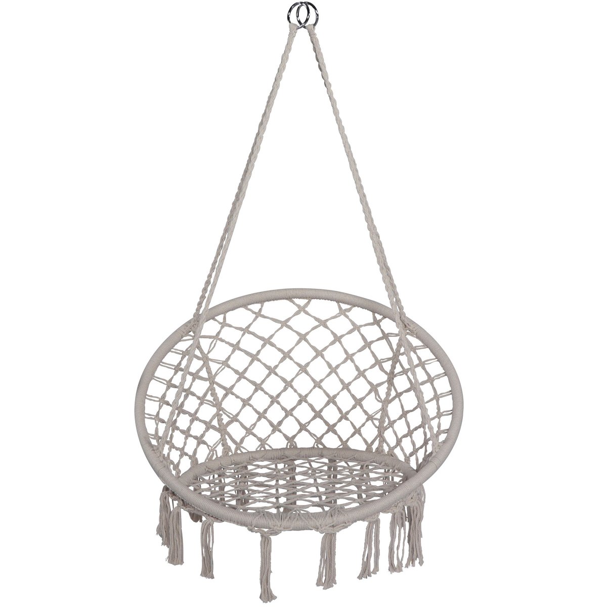 Chaise-hamac suspendue balancelle 80x40cm blanc, WADIGA