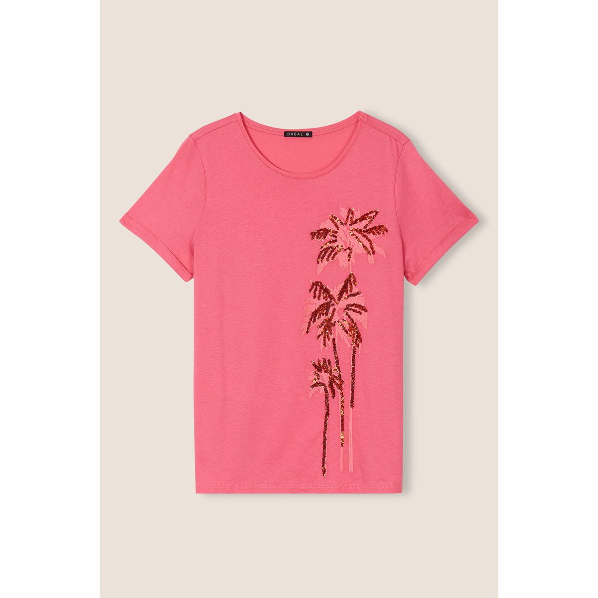 T-shirt manches courtes rose fushia, BREAL