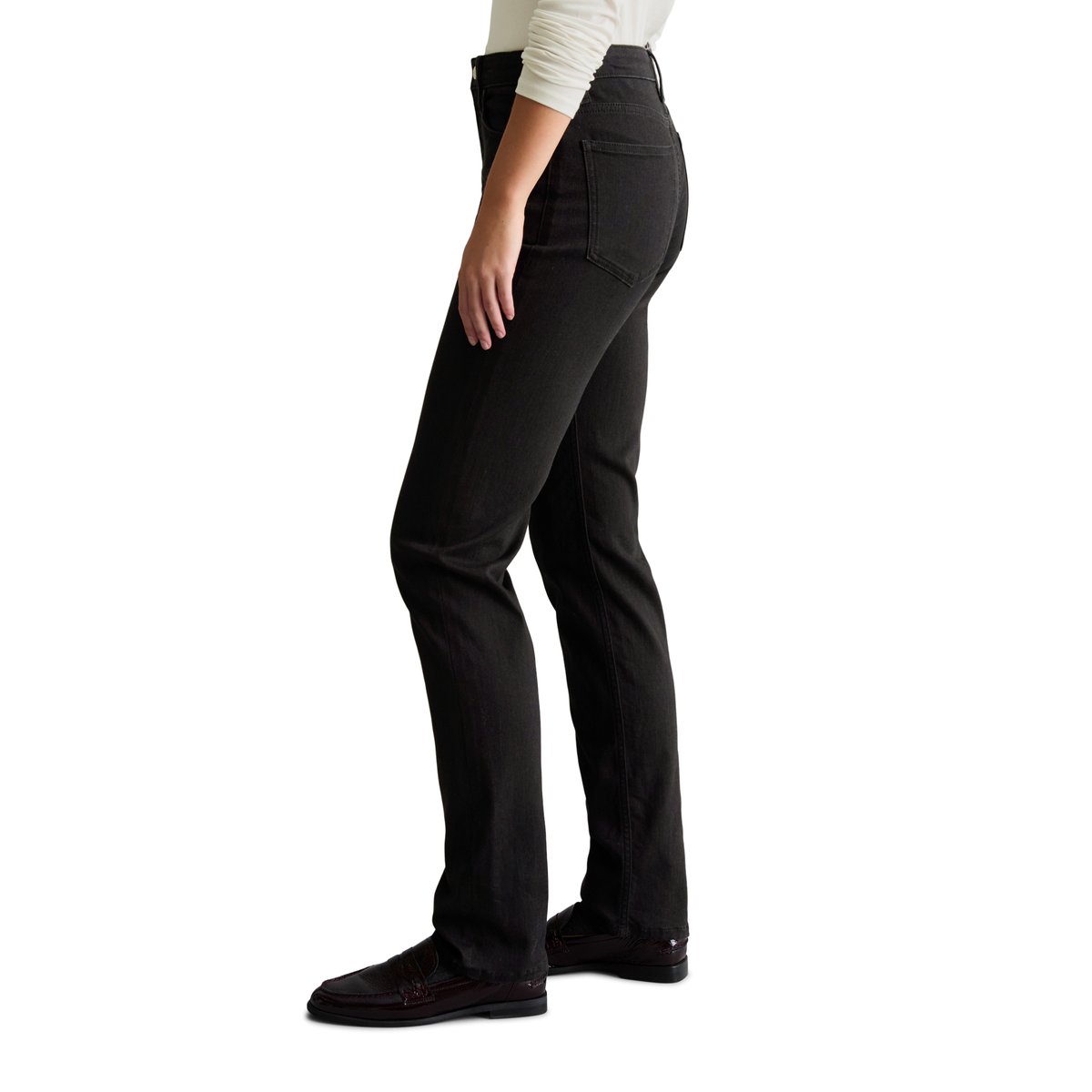 Jeans modèle Olina, coupe droite en coton stretch bio de haute qualité noir, MARC O’POLO DENIM