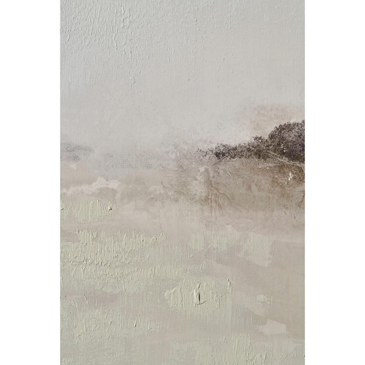 100 x 70cm Grey & White Abstract Canvas with Black Frame black/white, ÉDITÉ