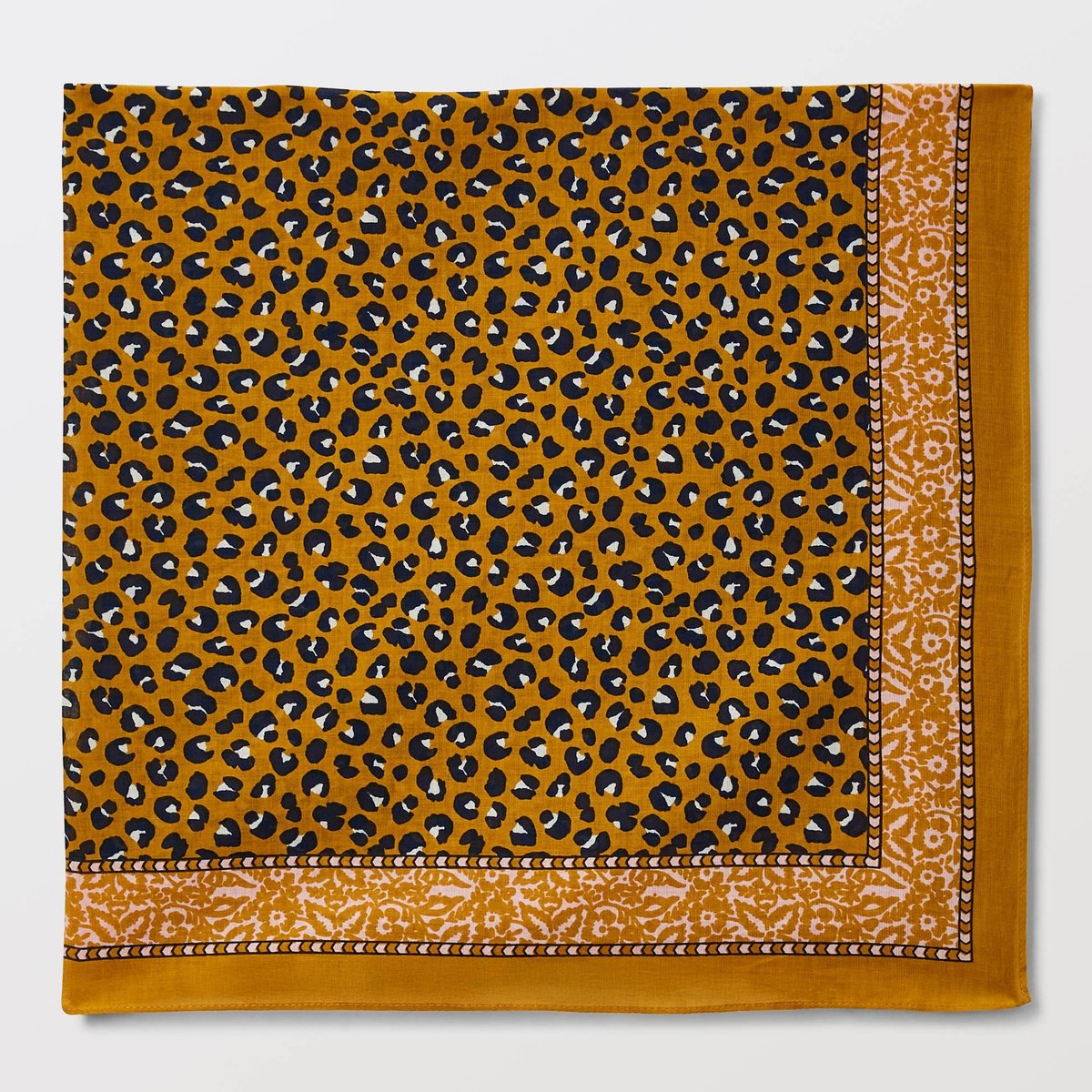 Foulard imprimé en coton BIO GOTS patine, MONOPRIX