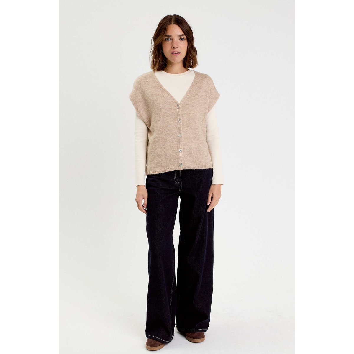 Gilet sans manches sable, CACHE CACHE