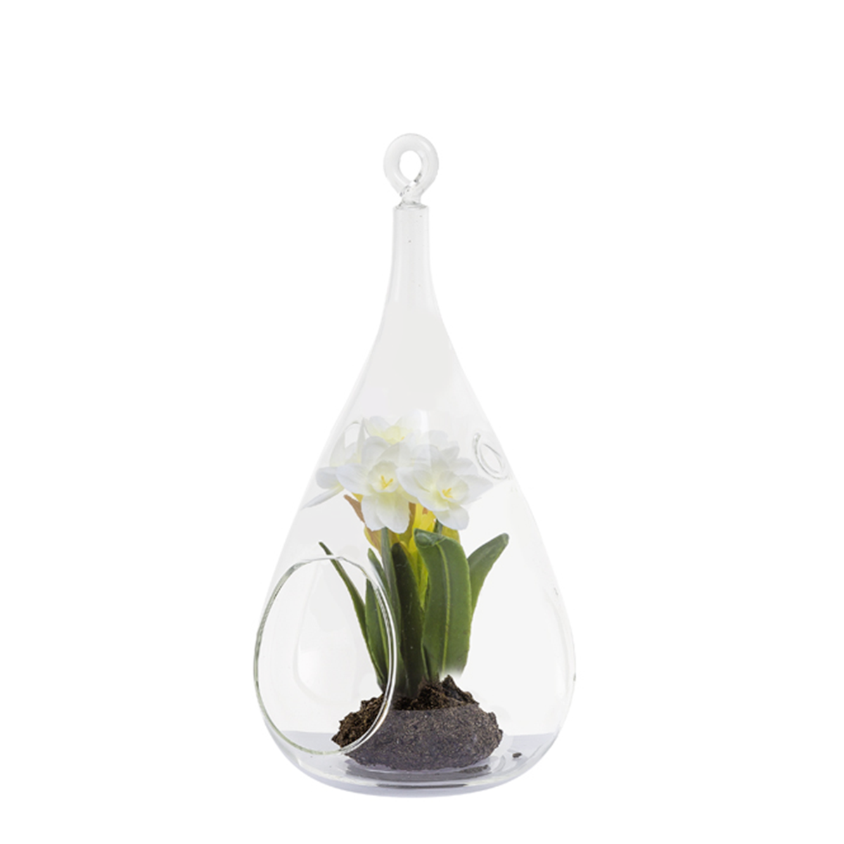 Narcisse à suspendre artificiel H20 blanc, SIA DECO