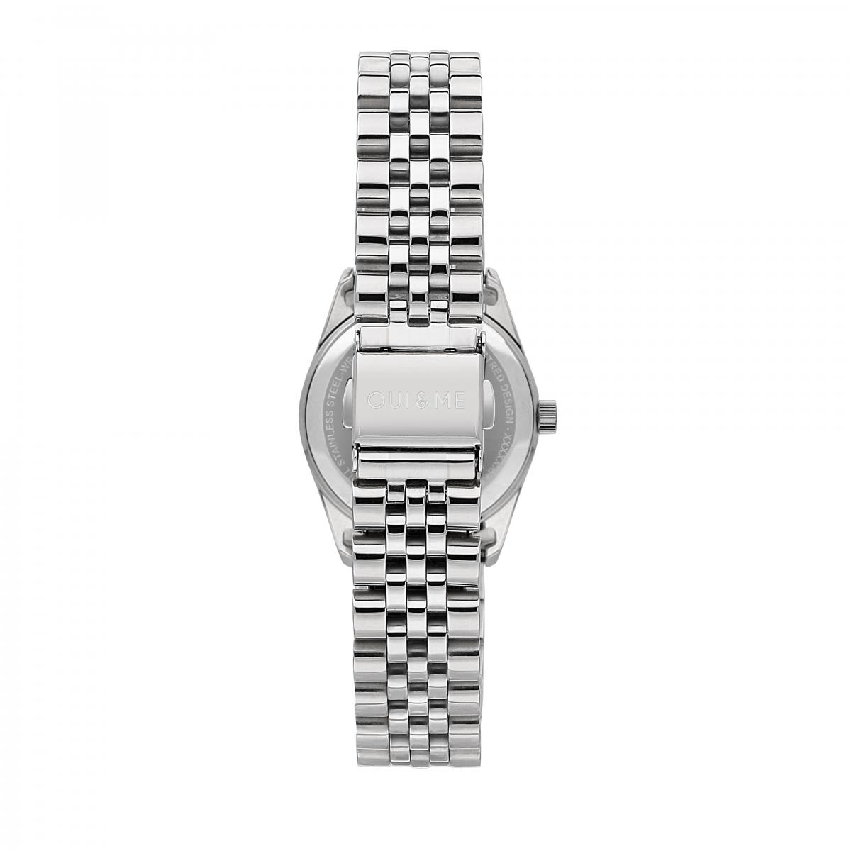 Montre Analogique En Acier Coquette argent - lilas, OUI & ME