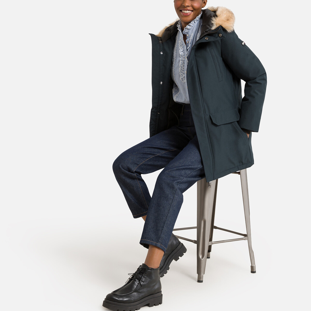 Parka Nelly W marine , SCHOTT