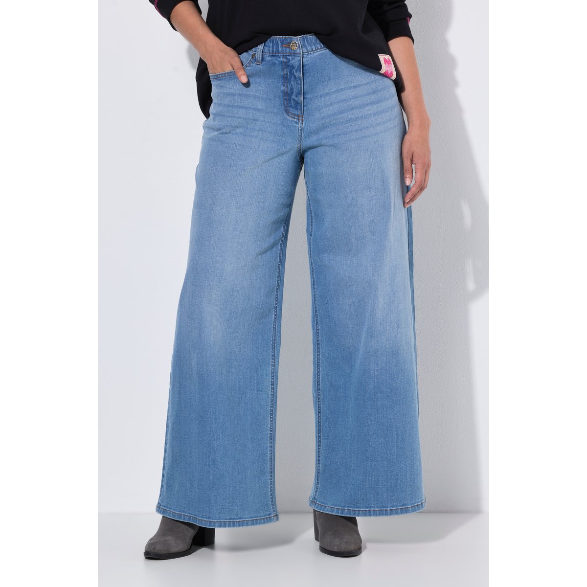 Jean Mary, jambe droite extra-large bleu clair, ULLA POPKEN