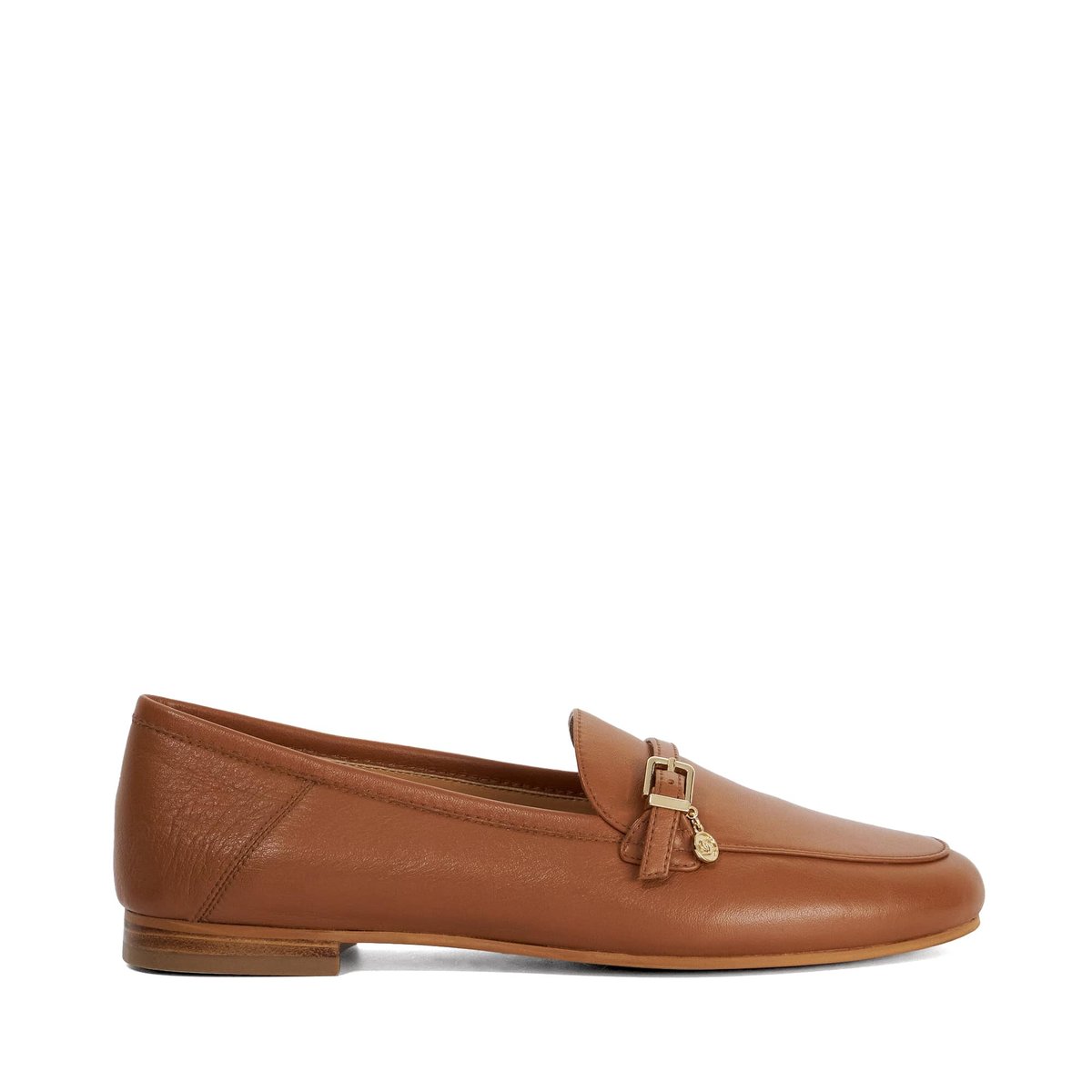 Mocassins en cuir avec breloque - GREYA tan-leather, DUNE LONDON