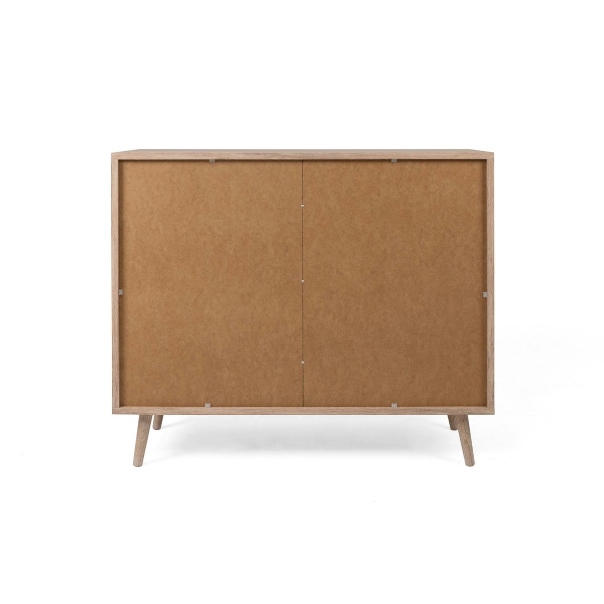 Petit buffet bohème 2 portes effet rotin SONA bois naturel, PIER IMPORT