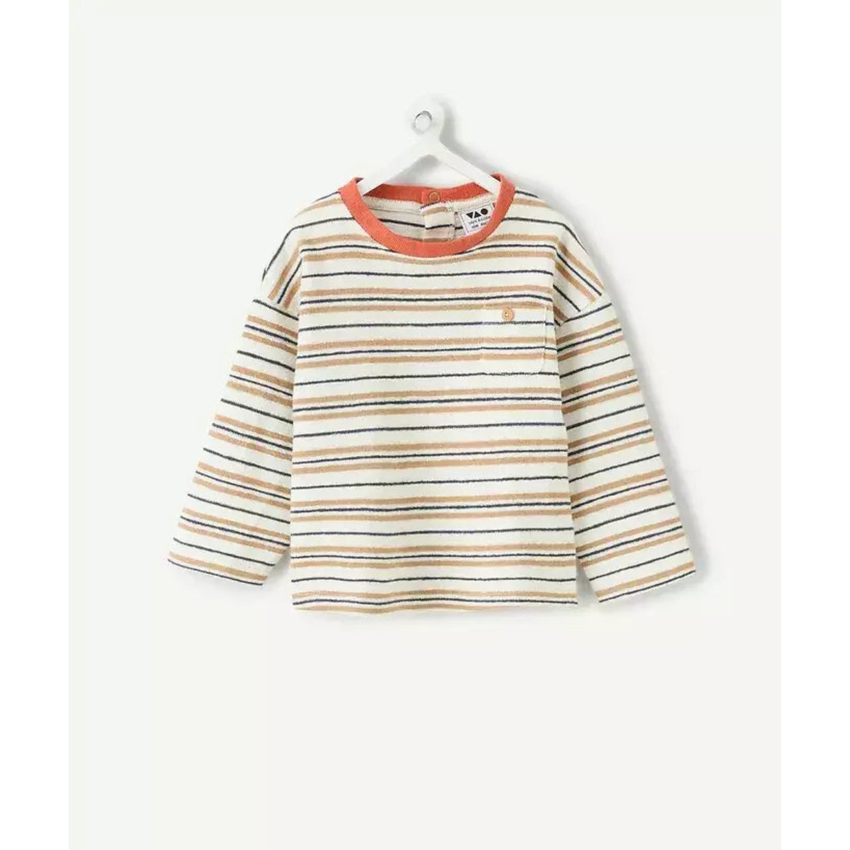 T-shirt a maniche lunghe ecru , TAPE A L'OEIL