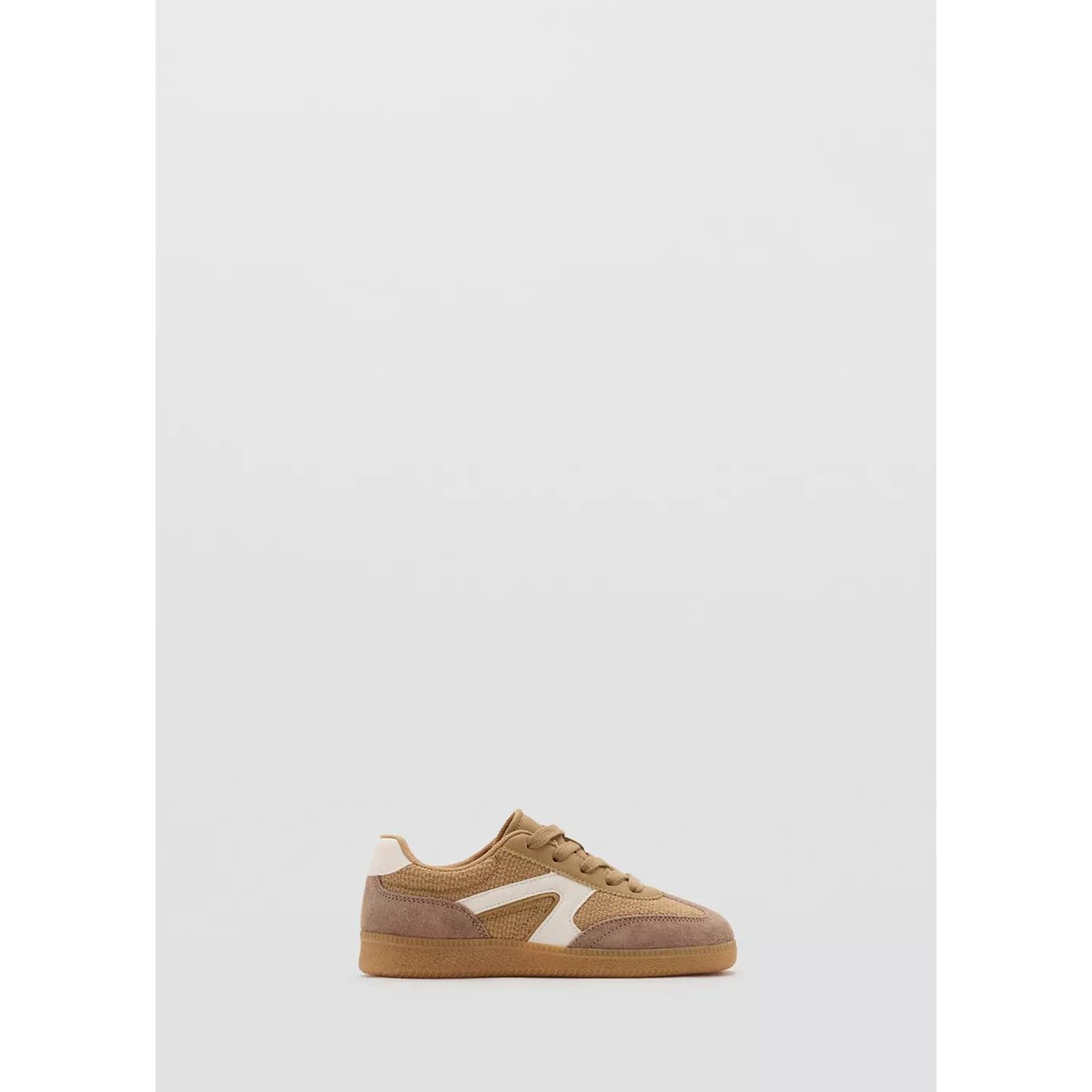 Tennis combinées à lacets sable, MANGO KIDS