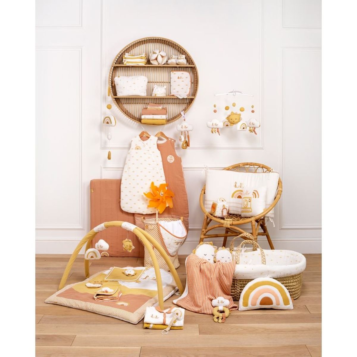 Tour de Lit en coton blanc, SAUTHON