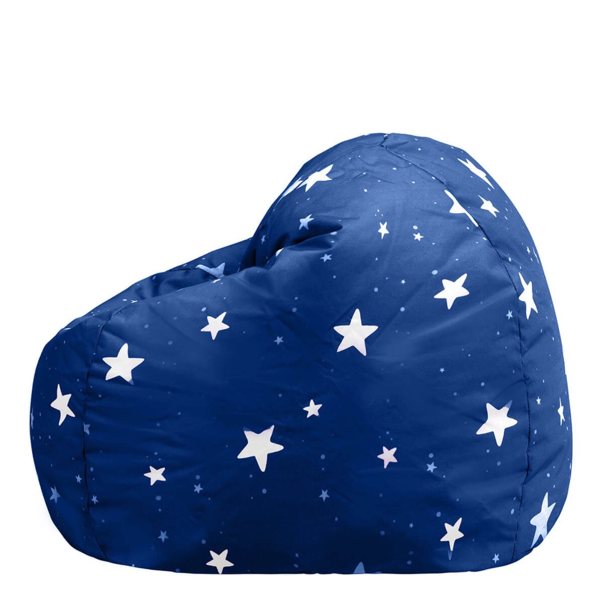 Pouf fauteuil imprimé pour enfants Oeko-Tex® bleu marine, BEAN BAG BAZAAR
