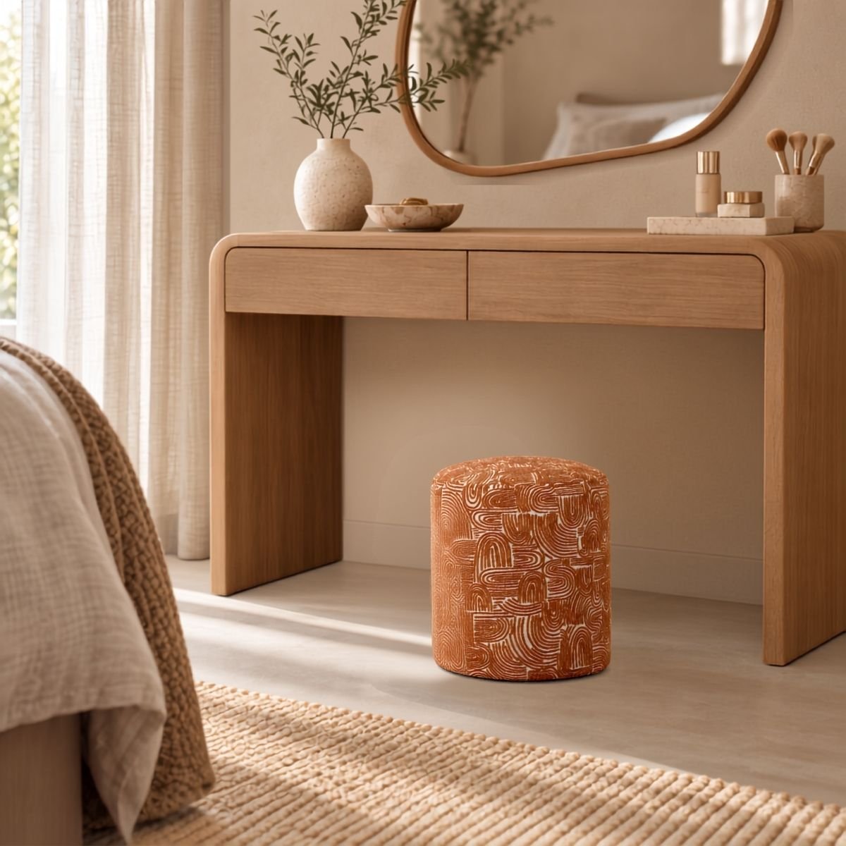Tabouret GROOVE orange, MICA DECORATIONS