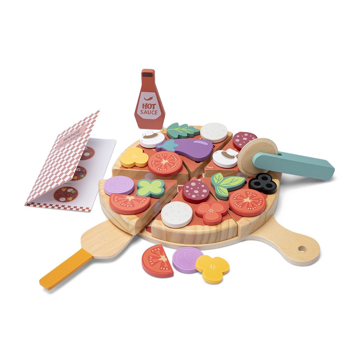 Ensemble pizza pour jouer multicolore, NEW CLASSIC TOYS