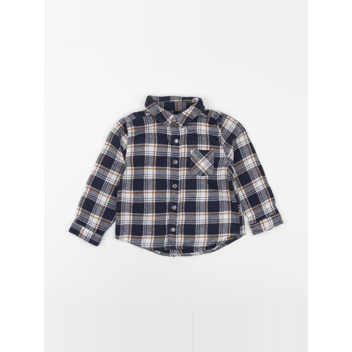 Chemise - Très bon état blanc, bleu, VERTBAUDET