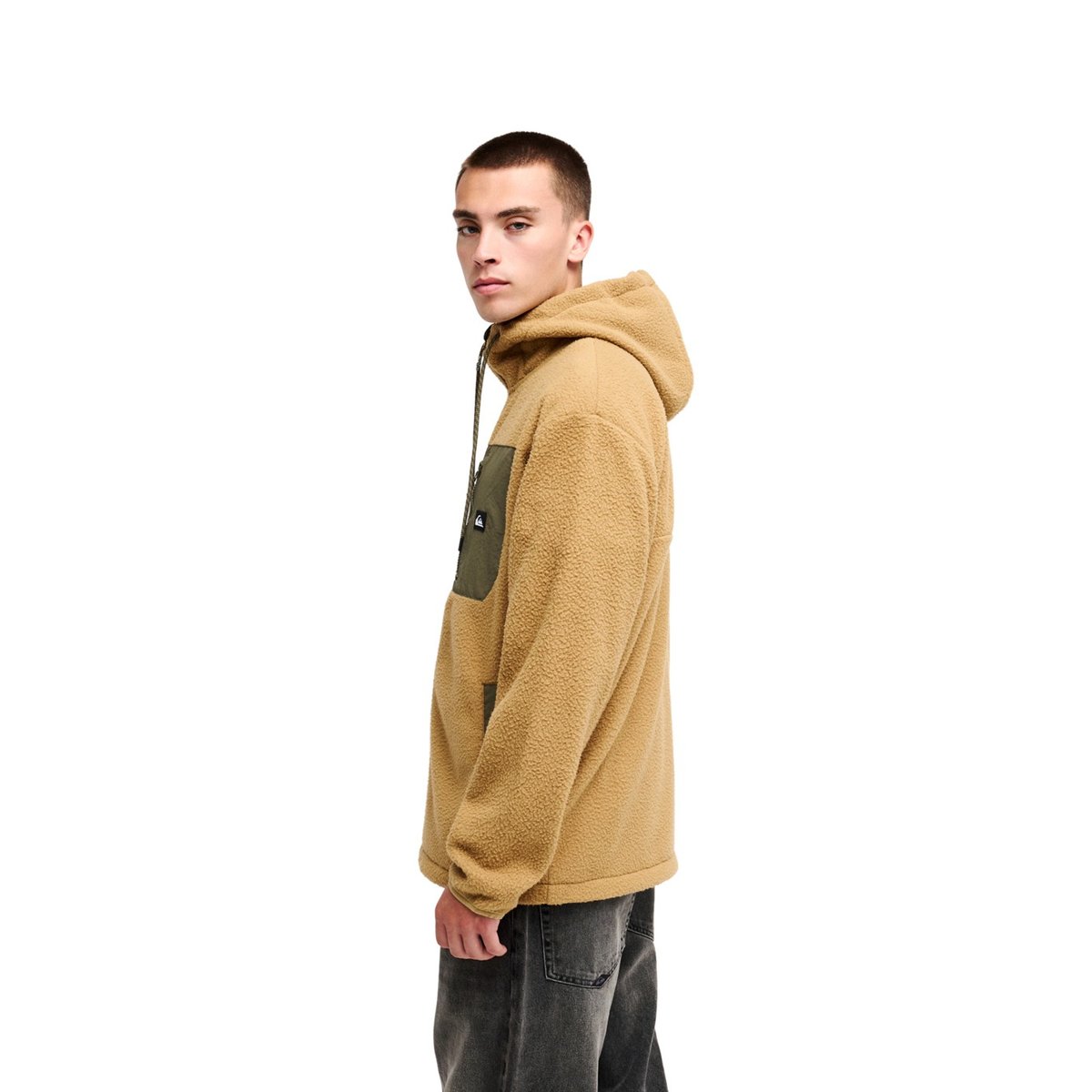Polaire zippée CLEAN COAST HOOD beige kelp, QUIKSILVER