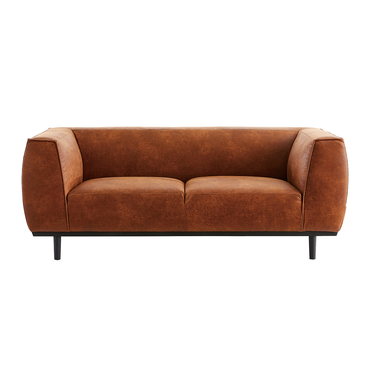 Canapé scandinave 2-3 places MORRIS marron, MILIBOO