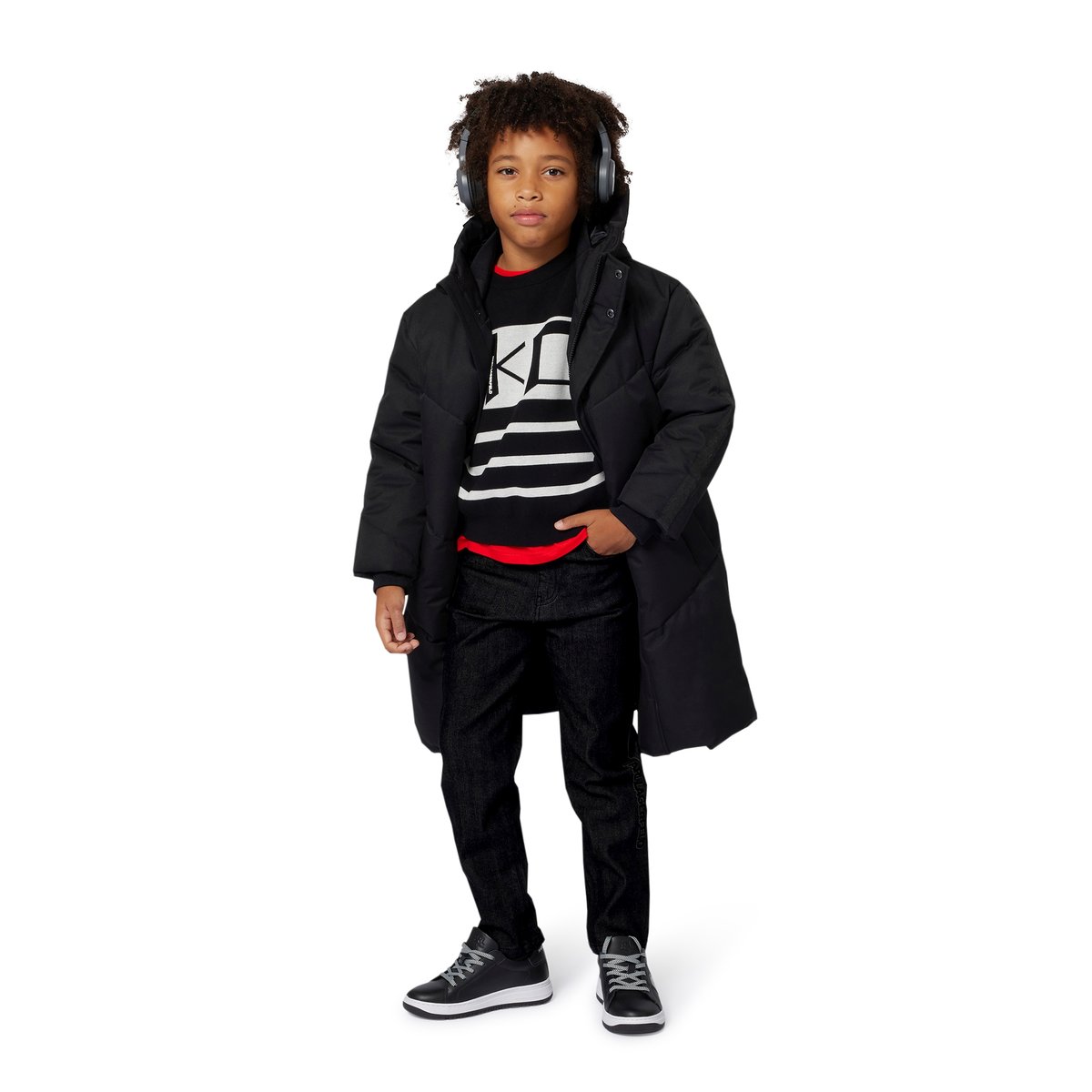 Veste à capuche black, KARL LAGERFELD KIDS