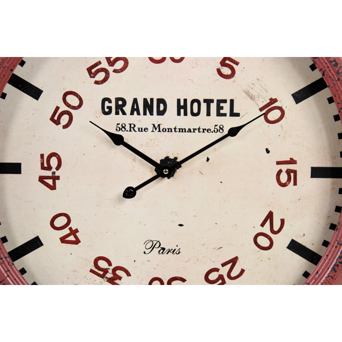 Horloge ancienne murale grand hôtel blanc, DECORATION D’AUTREFOIS