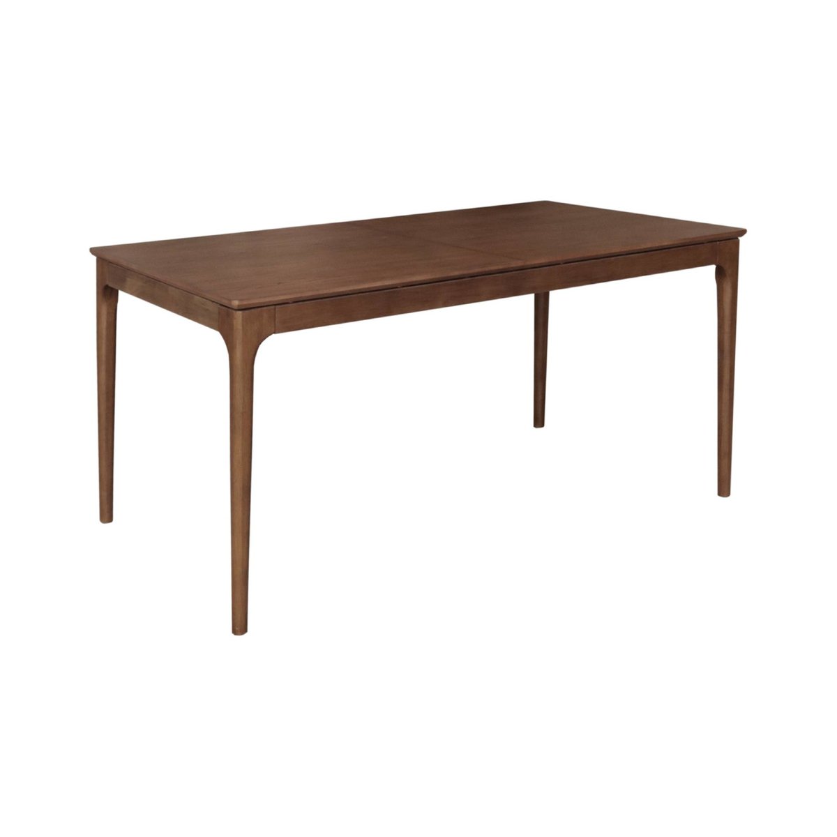 Table à manger rectangulaire extensible bois d'hévéa et placage frêne 6-8 places ELENA noyer, SWEEEK