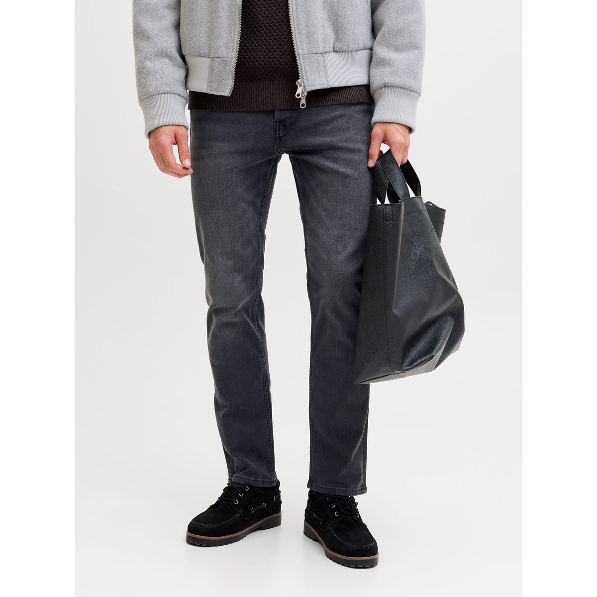 Coupe Slim Droite black denim, JACK & JONES