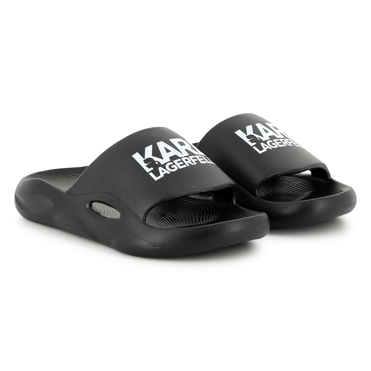 Claquettes siglées black, KARL LAGERFELD KIDS