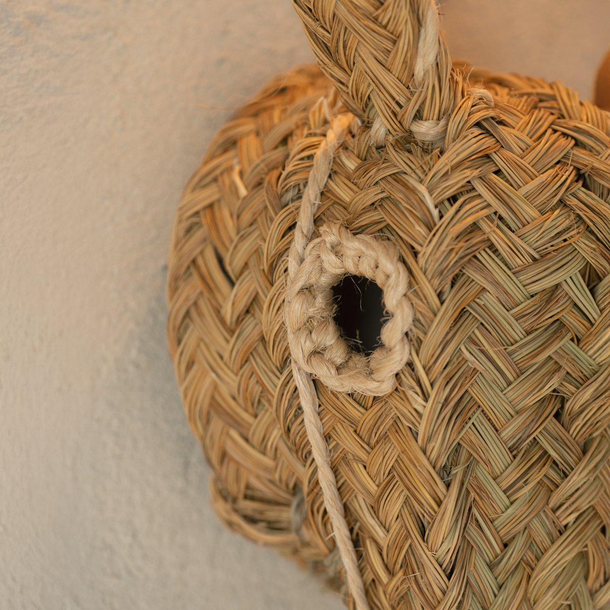 Déco murale tête d'âne en paille XL -  LOJI naturel, HOME MAISON
