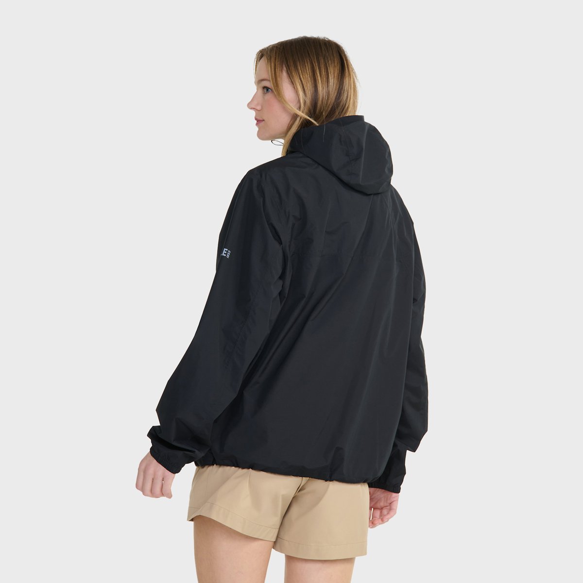 Coupe-vent imperméable packable capuche Rainpack 70 MTD UV-C noir, AIGLE