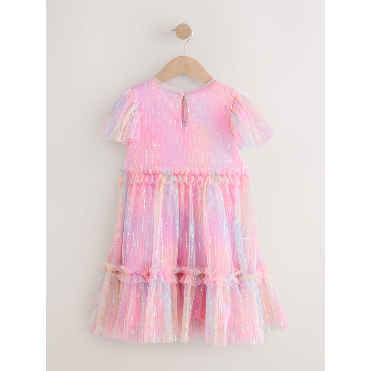 Robe de soirée en tulle rose étincelant, NEXT