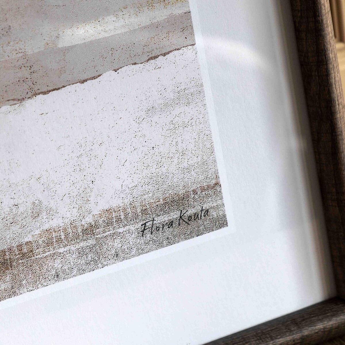 Set of 2 Drift Away Framed Art grey, ÉDITÉ