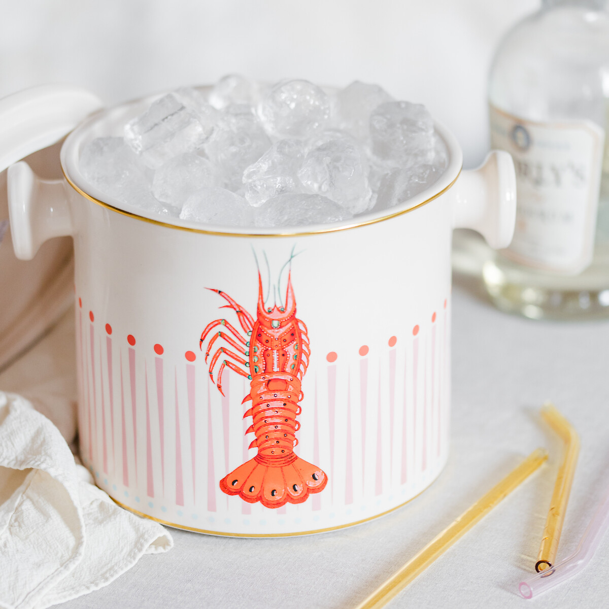 Lobster Ice Bucket beige, YVONNE ELLEN