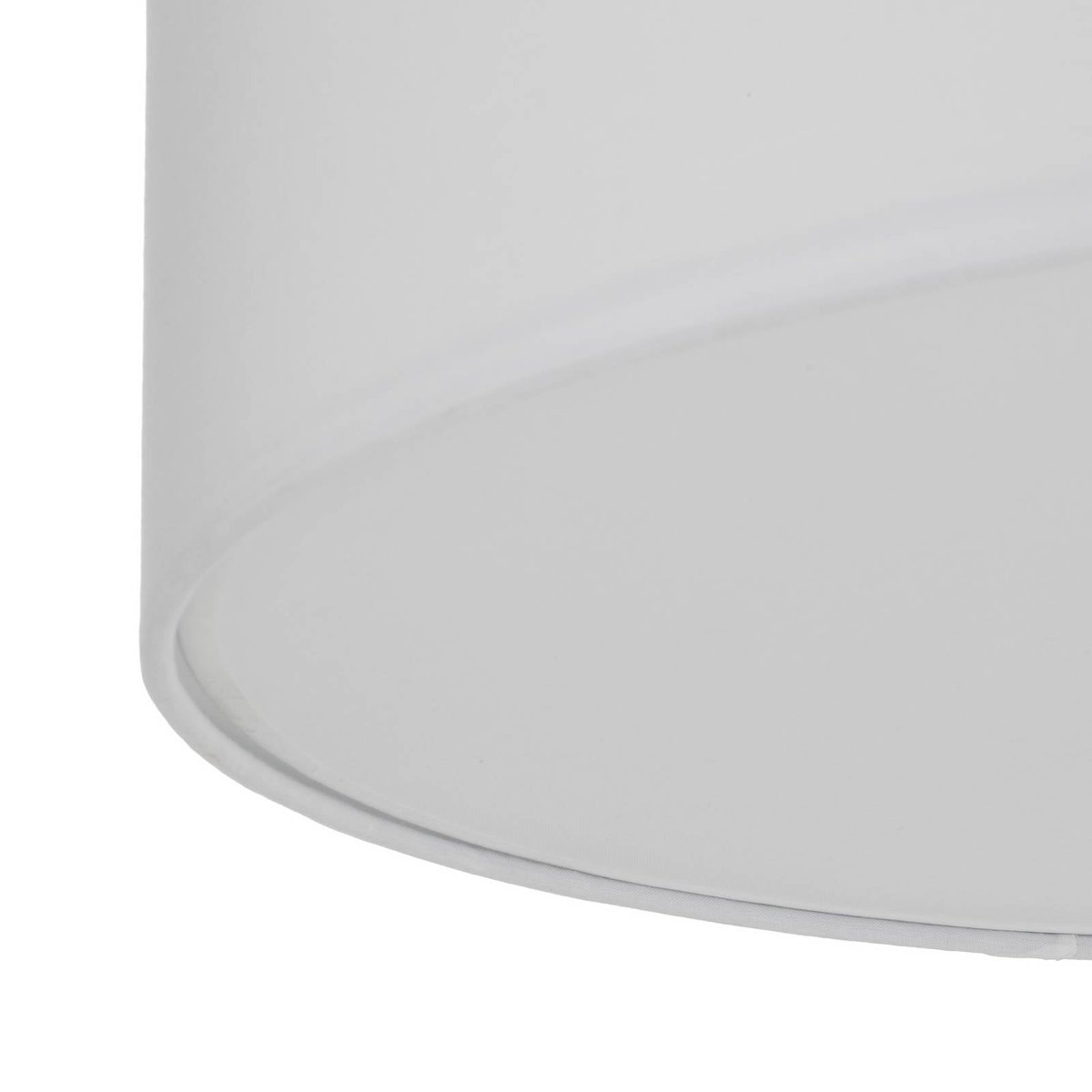 Plafonnier en textile scandinave, Sebatin blanc, nickel mat, LINDBY