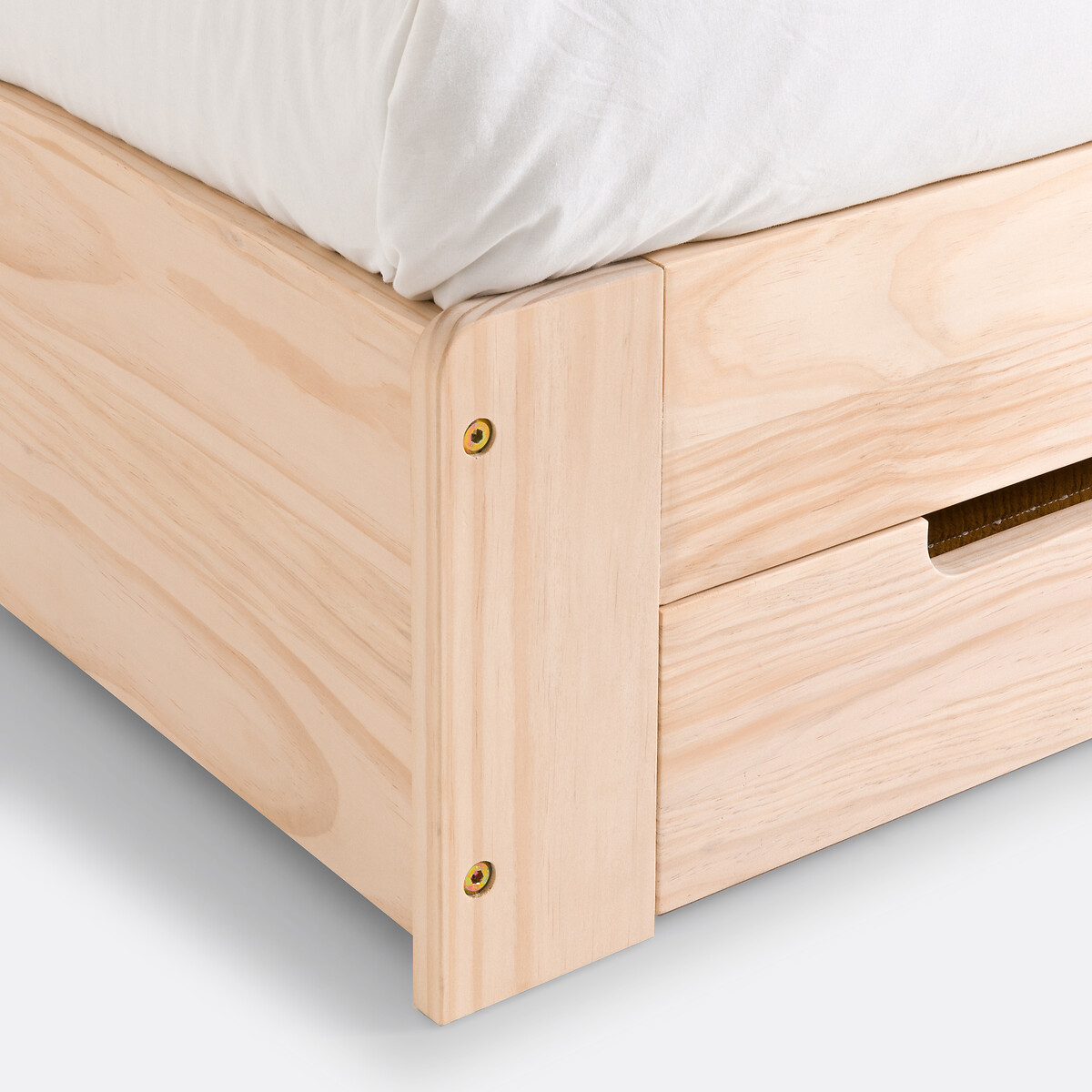 Bett Crawley mit Lattenrost und Schublade, Kiefer massiv natur, LA REDOUTE INTERIEURS