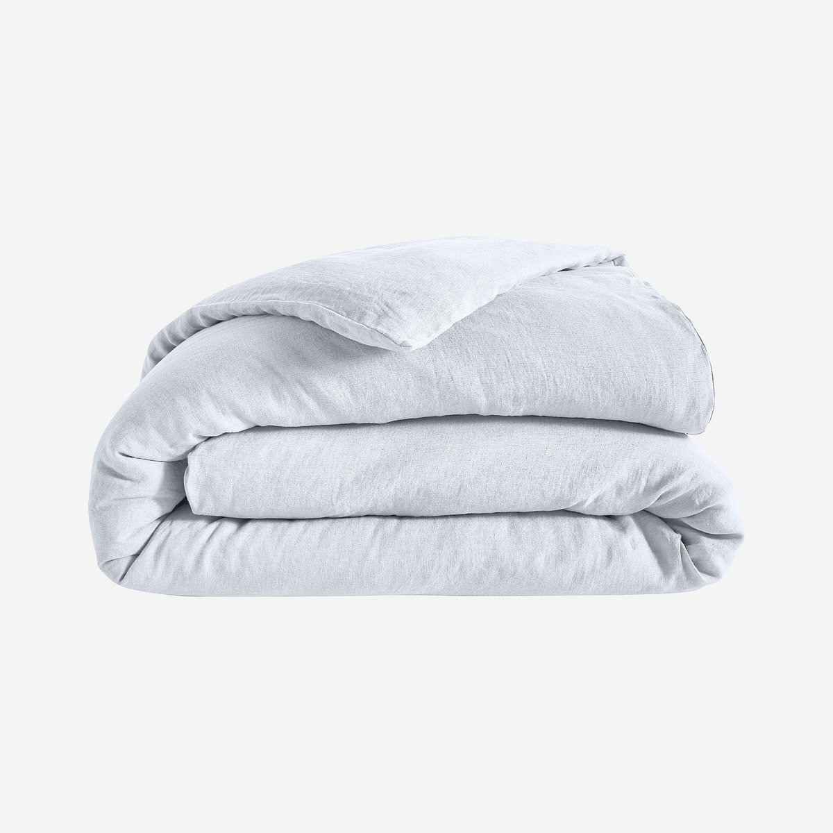 Housse de couette en lin BRUNELLE blanc, HABITAT