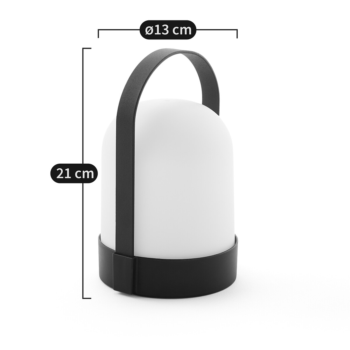 Fanosa Indoor/outdoor Lantern H21cm black, LA REDOUTE INTERIEURS