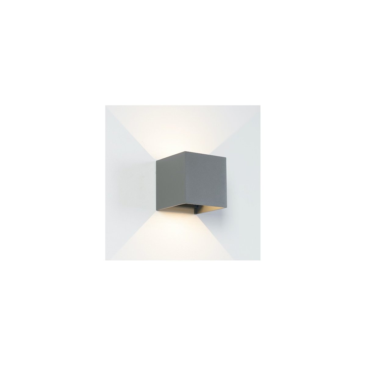 Applique LED réglable grise IP54 - CUBIC gris, KOSILUM