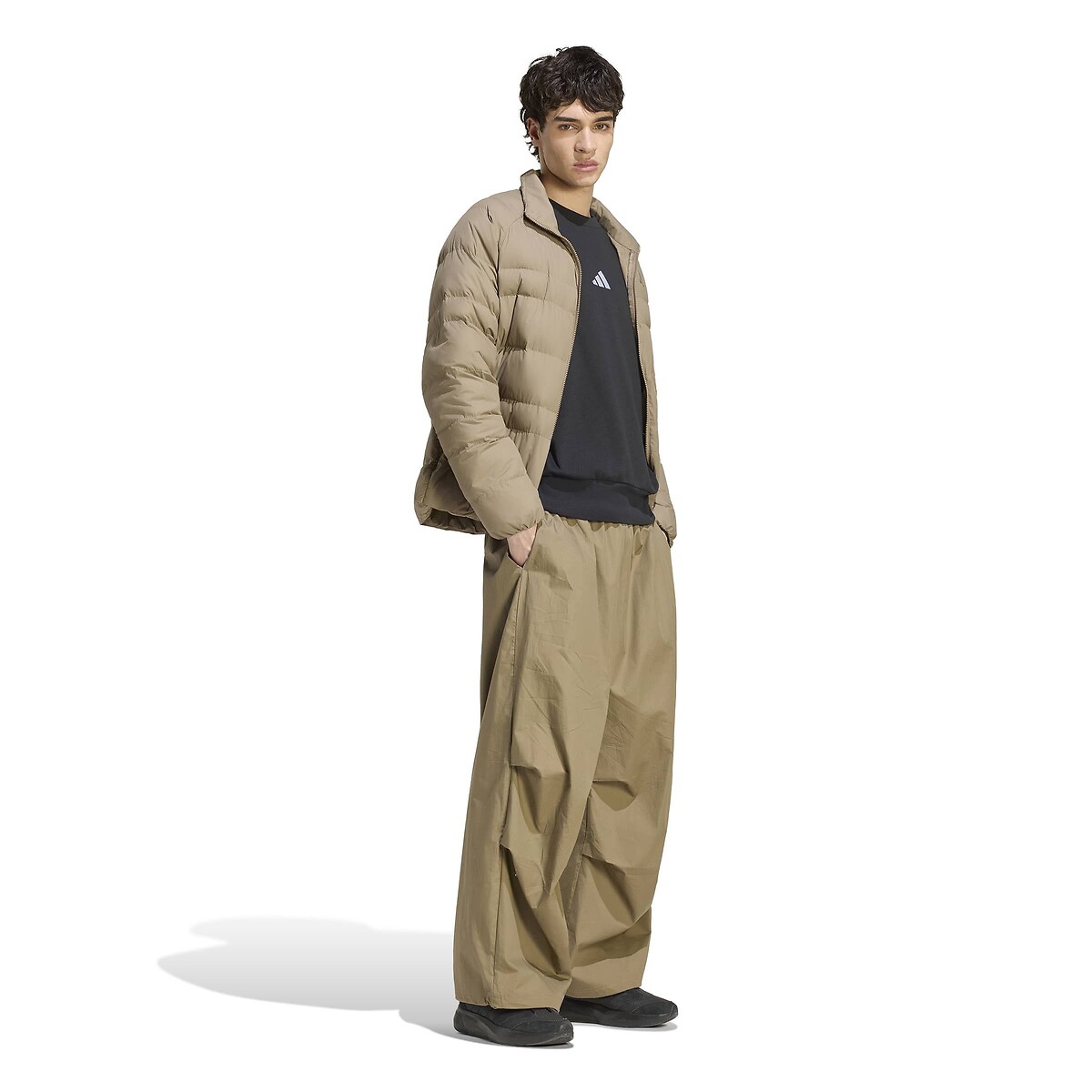 Essentials Loose Fit Foldable Padded Jacket brown, ADIDAS SPORTSWEAR