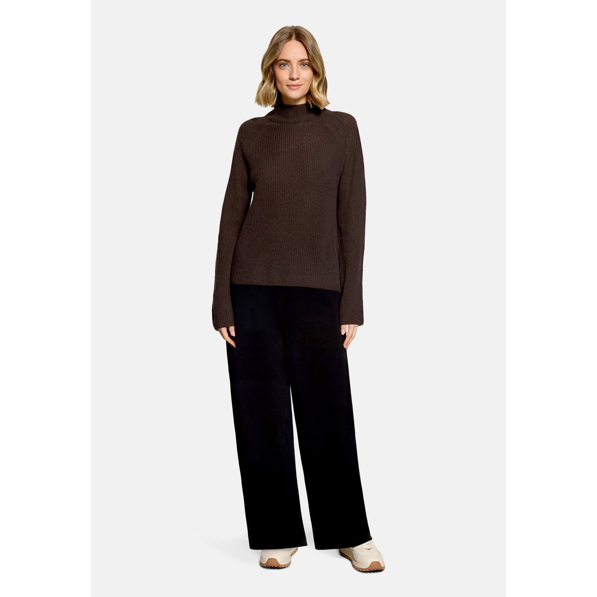 Pull en cachemire à col light maroon, BETTY BARCLAY