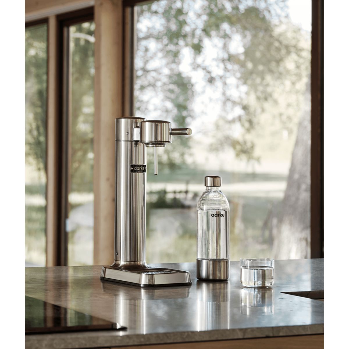 Machine à soda Carbonator 3 Inox argent, AARKE