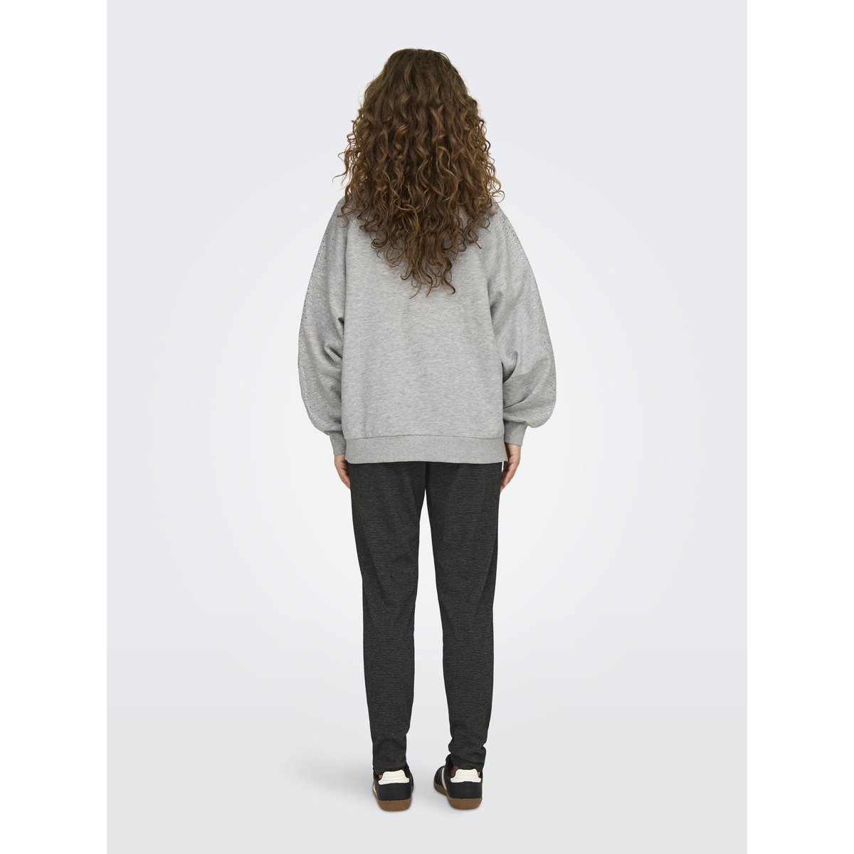 Sweat-Shirt grise - light grey melange, ONLY