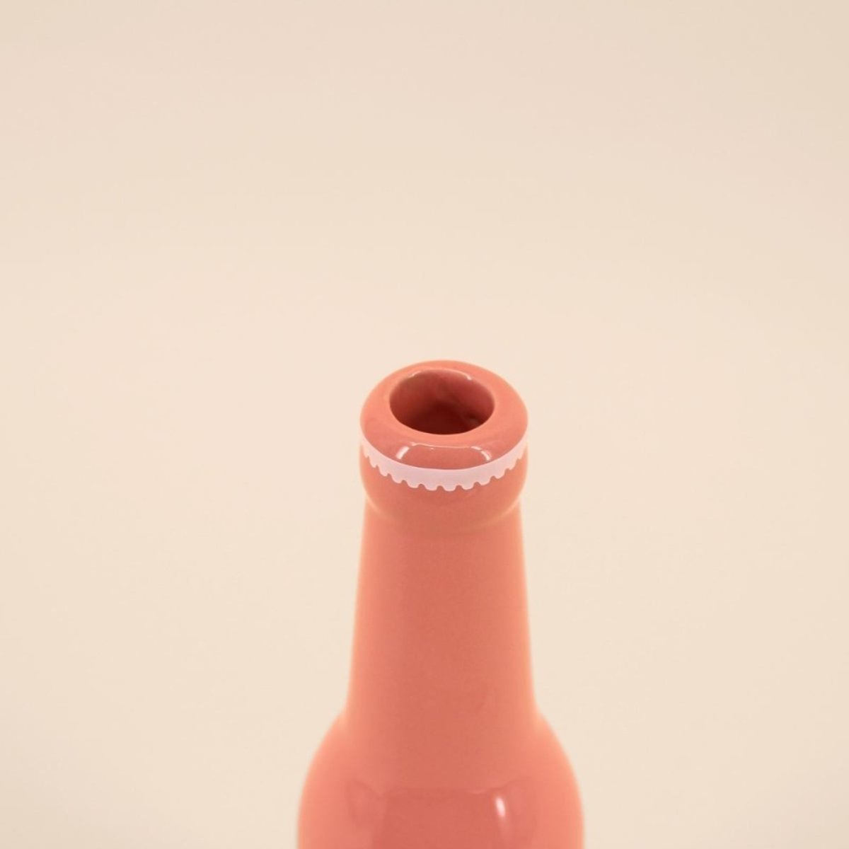 Vase bouteille limonade, H24cm rose, KERSTEN