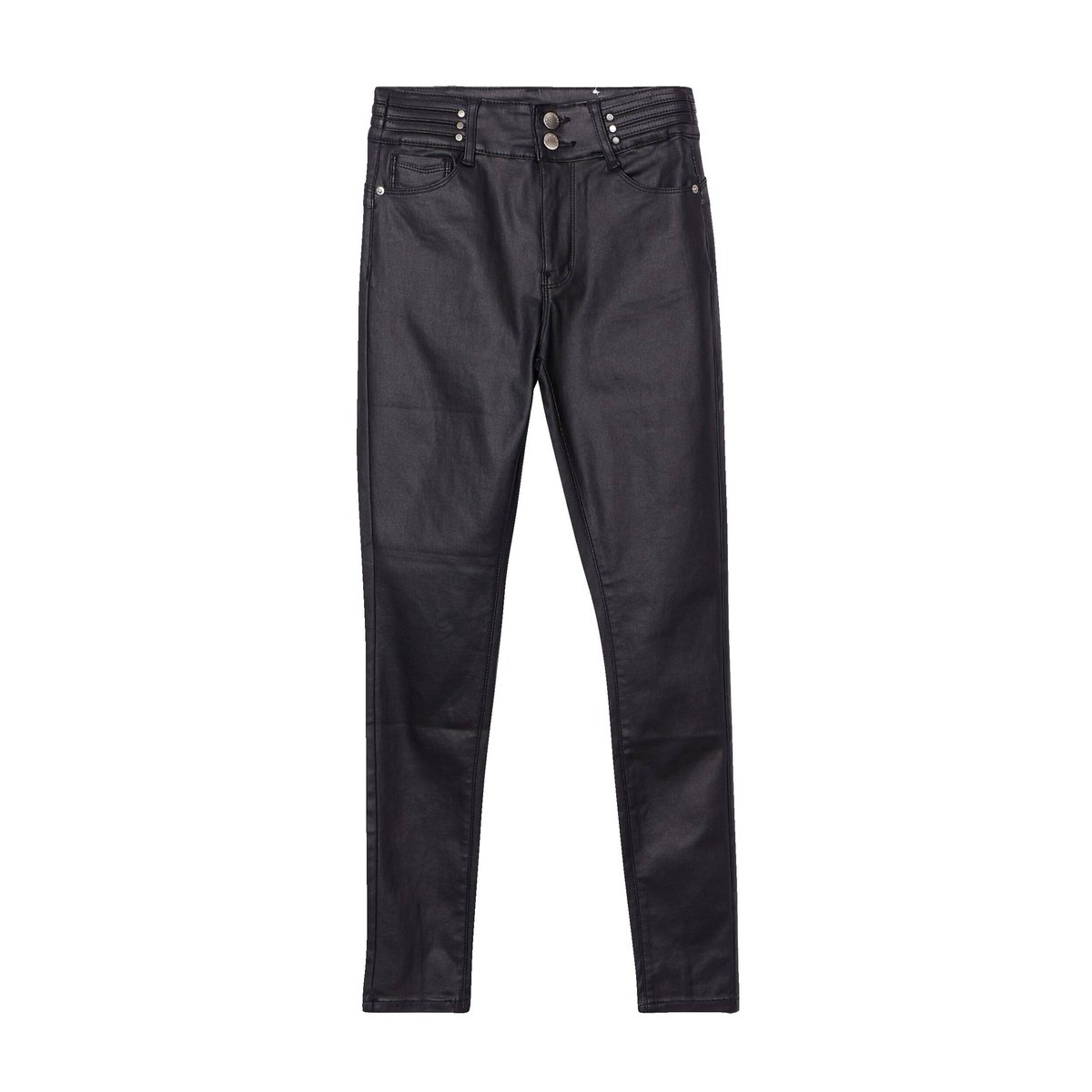Pantalon skinny enduit denim noir enduit, CACHE CACHE