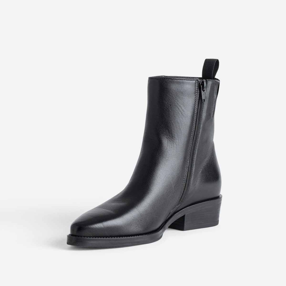Boots en cuir LYS noir, ERAM