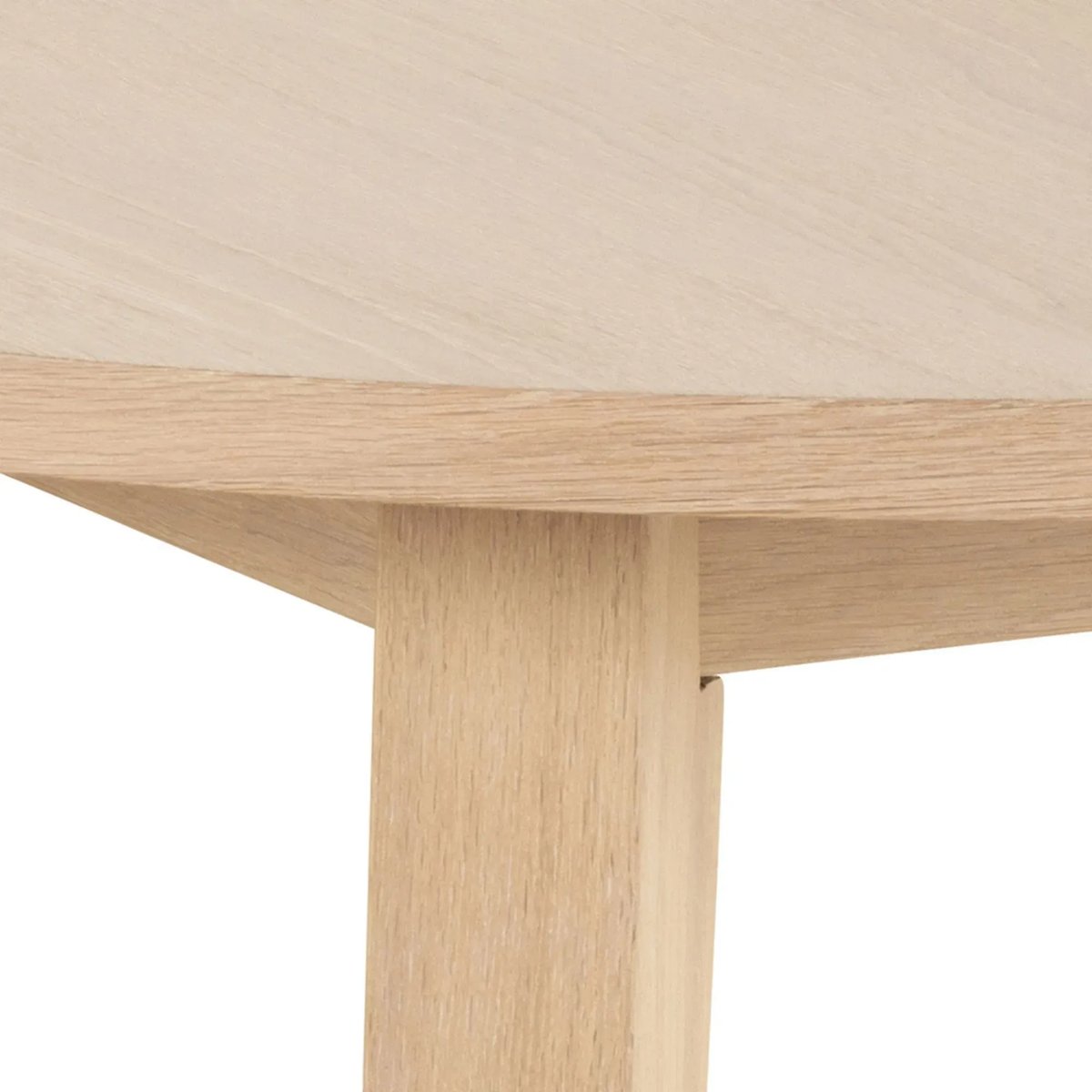 Table ronde extensible en chêne blanchi L120/220 4/8 places - ALISIA bois clair, HELLIN, DEPUIS 1862